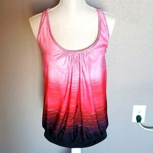 Forever 21 ombre bra crisscross tank top